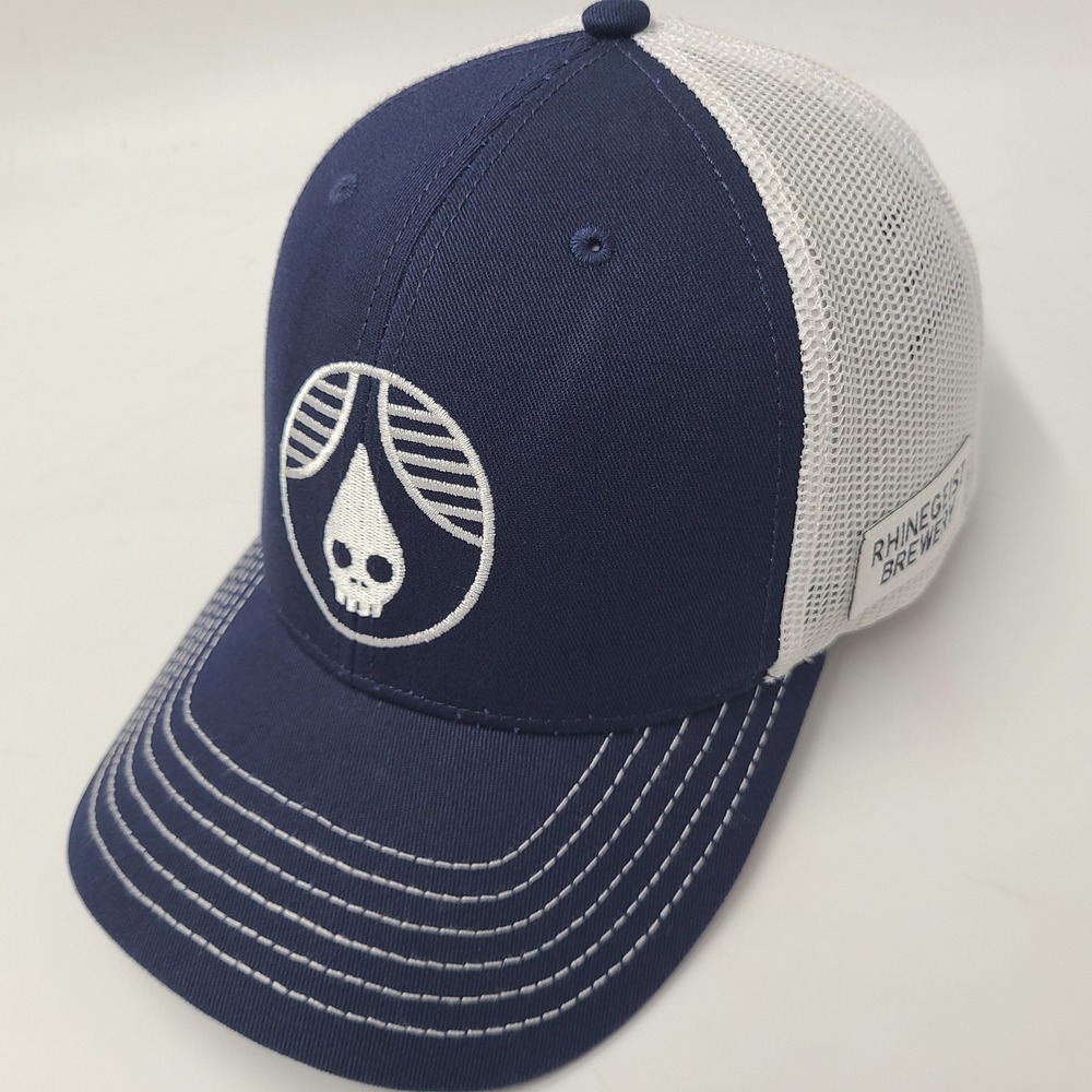 Rhinegeist Brewery Hat Snapback Trucker Mesh Richardson Blue White Cincinnati B